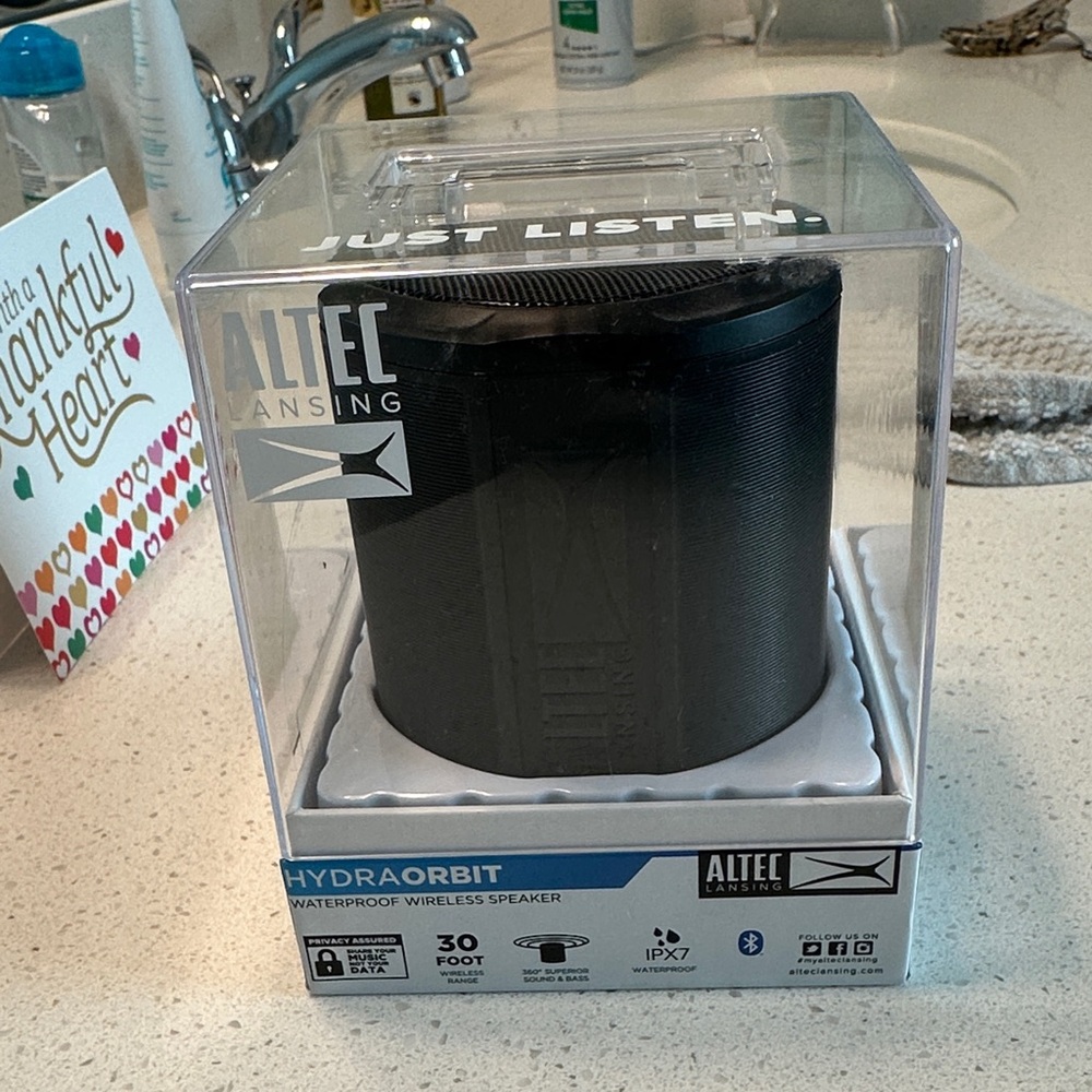 Altec Lansing Black Waterproof Wireless Speaker